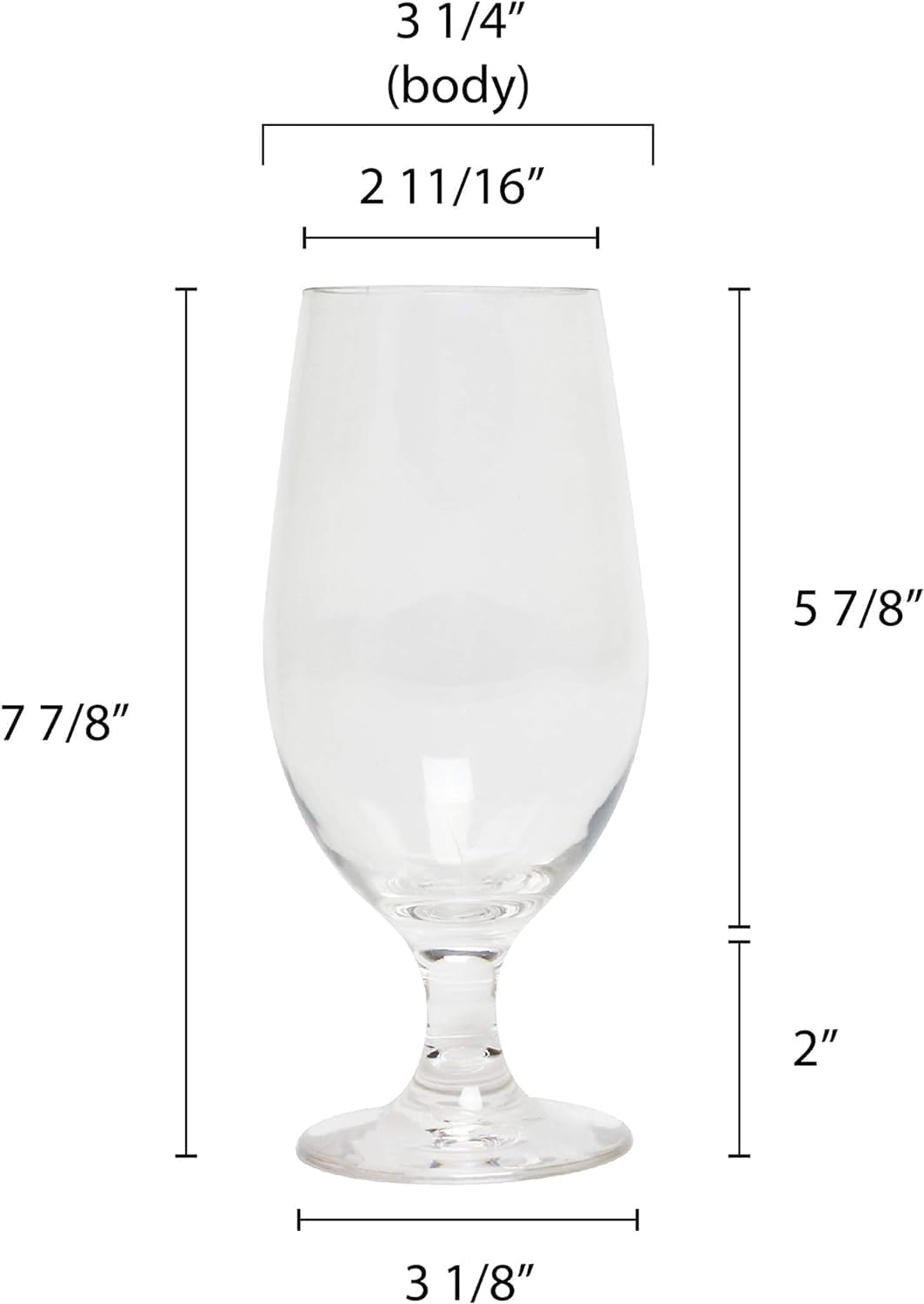 20 oz Goblet Glass Polycarbonate Clear Color- Beverage Stemmed Plastic Glass Cup Goblet Party Glass Classic Beverage Glass Juice Glass for Cocktails Water Juice Beer