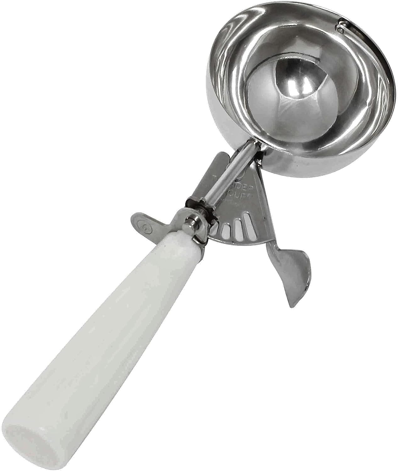 Ice Cream Disher Stainless Steel with Plastic Handle - Ice Cream Cookie Scooper for Baking Cookie Scoops Portion Control Scoop Cupcake Batter Ice Cream Yogurt Gelatos Sundaes