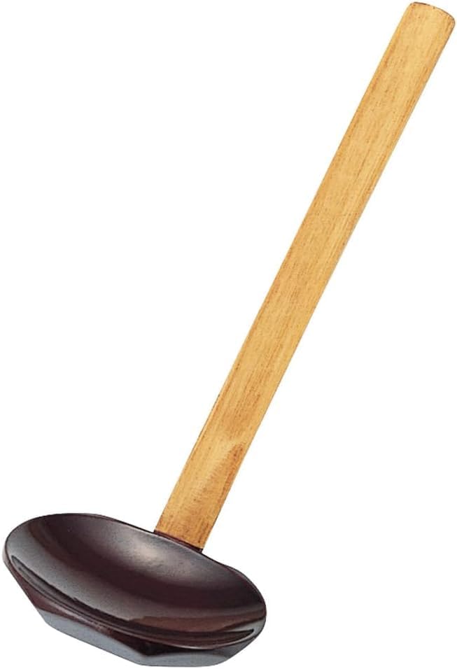 4” x 11” Bamboo Soup Serving Spoon - Bamboo Ladle Soup Spoons Cookware Utensils for Soup for Kitchen Cookware Home Restaurant