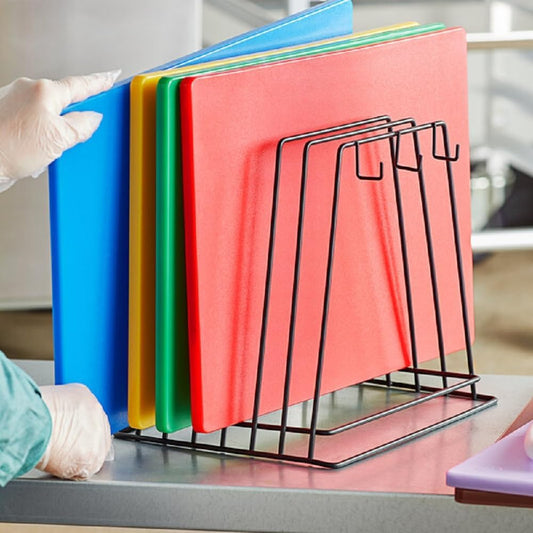 24" x 18" x 1/2" Heavy Duty Wire Frame Cutting Board Rack (Fits) 6 Boards and 6 Brushes Cutting Board- Storage Cutting Board Rack Chopping Board Organizer Stand Holder Kitchen