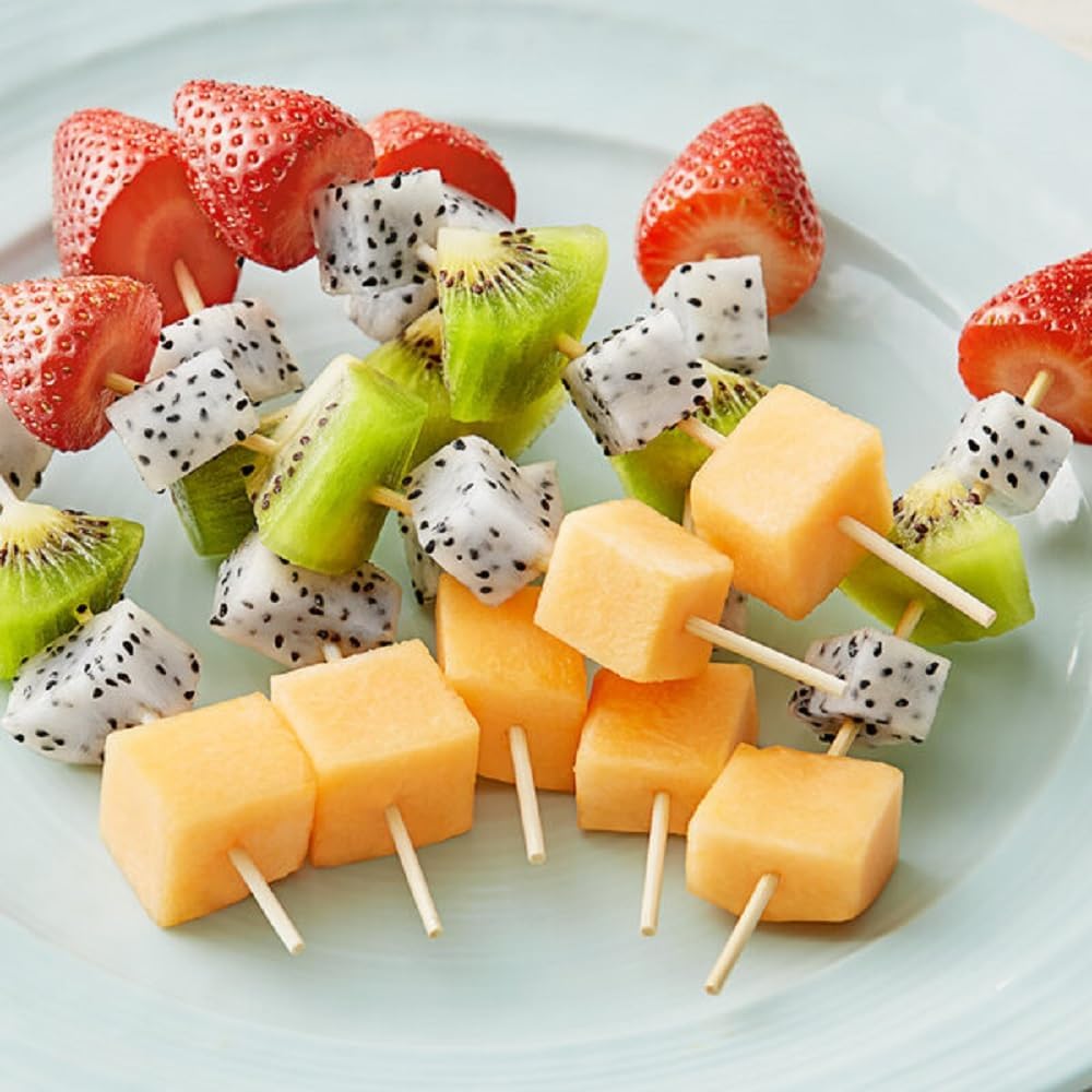 Bamboo BBQ Skewers for Grilling BBQ Appetiser Fruit Cocktail Kabob Chocolate Fountain Grilling Barbecue Kitchen Crafting Party