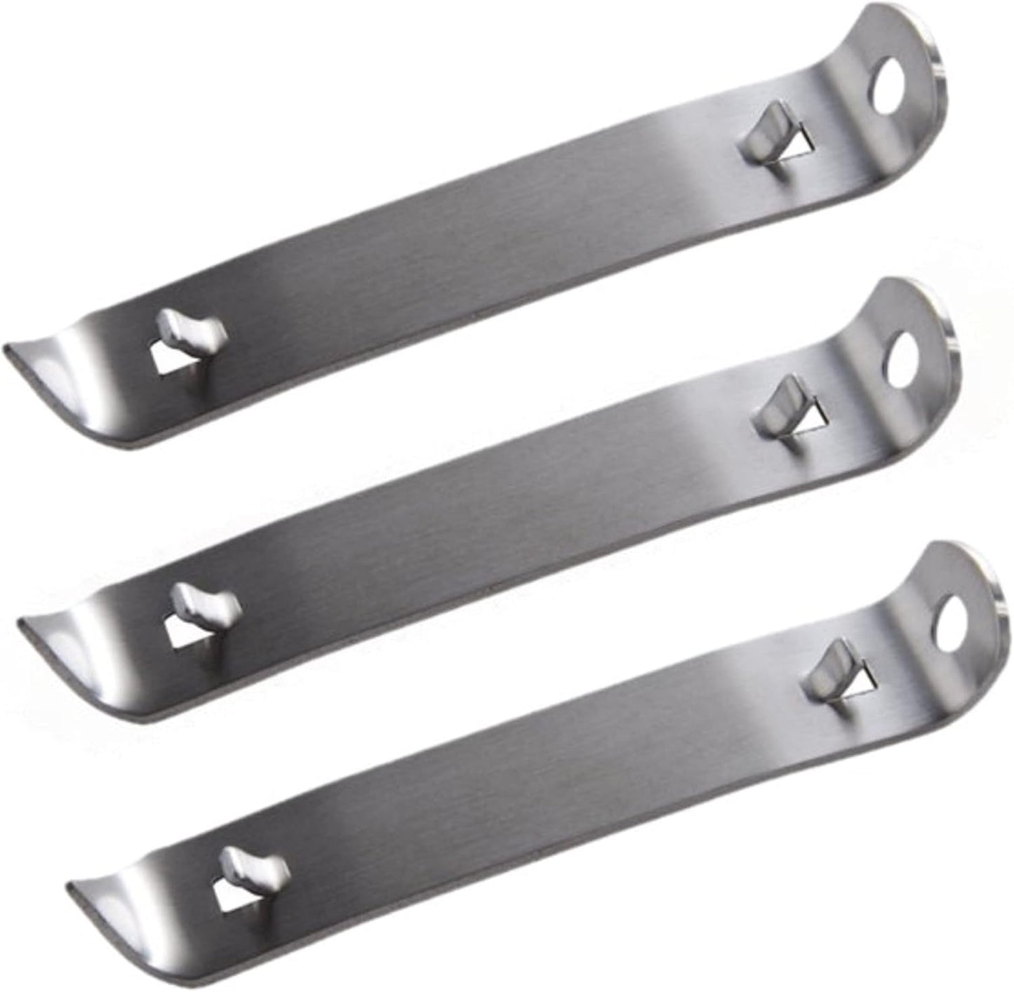 4-1/4" Stainless Steel Heavy-Duty Can Opener Set of 3- Can Punch Bottle Opener Bottle & Can Opener Classic Beer Opener Compact Size Beverage Bottle Opener for Kitchen Bar or Restaurant