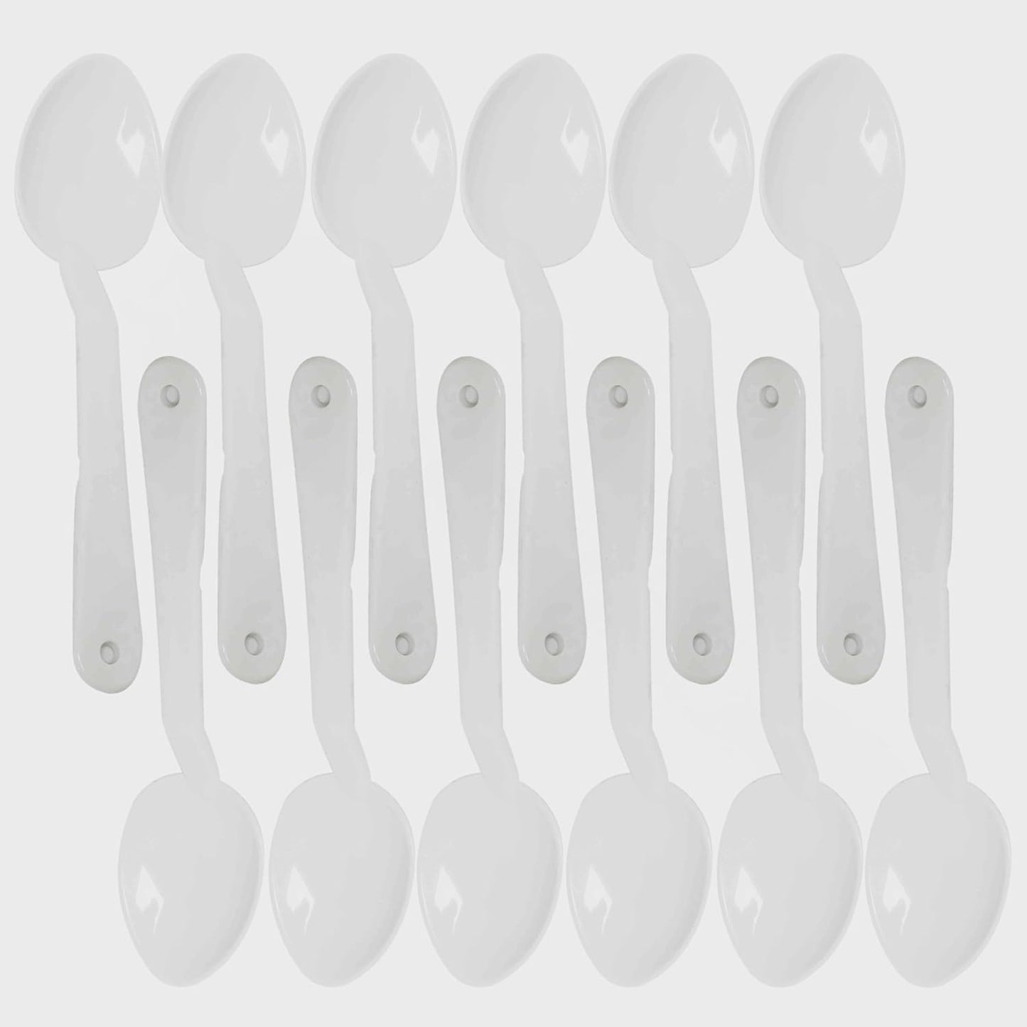Serving Spoon Polycarbonate Set of 12- Catering Spoons Large Serving Spoons Utensils for Buffet Banquet Flatware Kitchen Basics Serving