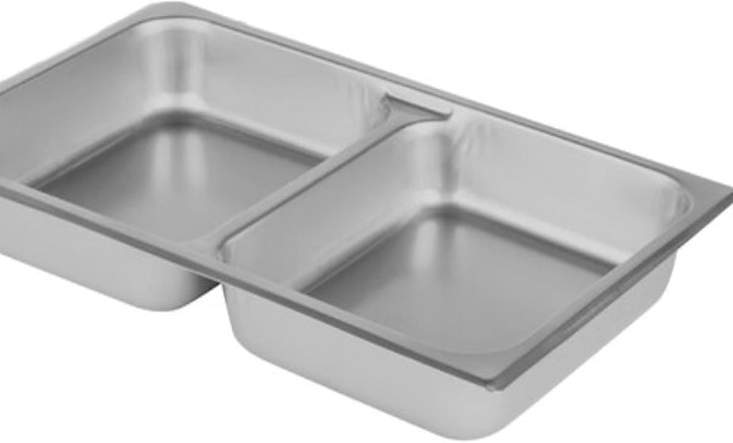 Full Size 2-1/2" Deep Stainless Steel Anti-Jamming Divided Steam Pan 24 Gauge- Chafing Steam Table Pans Catering Food Storage Metal Pan Hotel Pan for Restaurant Events Catering Use