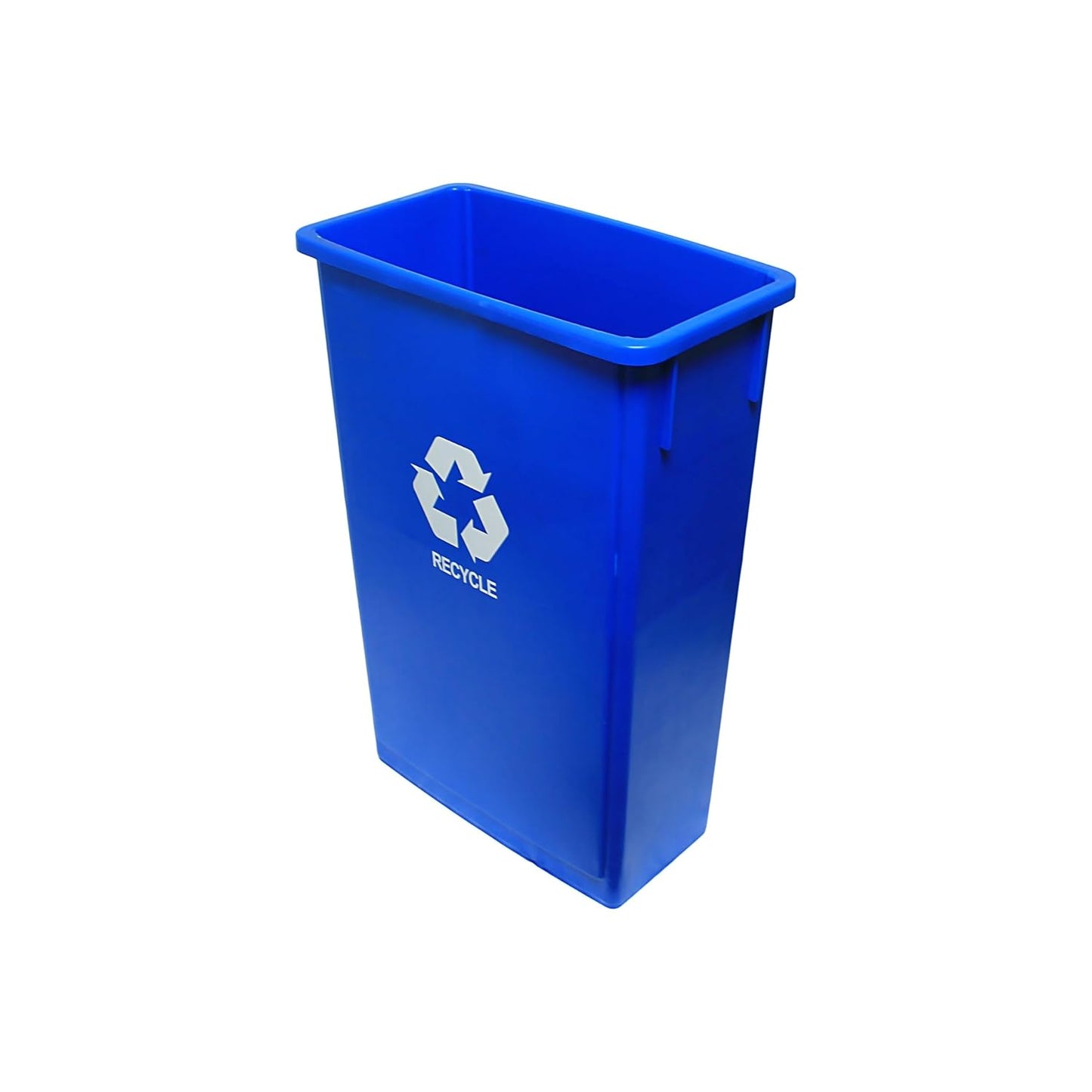 23 Gallon Recycle Trash Can Blue Color- Wastebasket Garbage Bin Lid Recycling Bin Cover Kitchen Bathroom Bedroom Office Trash Can