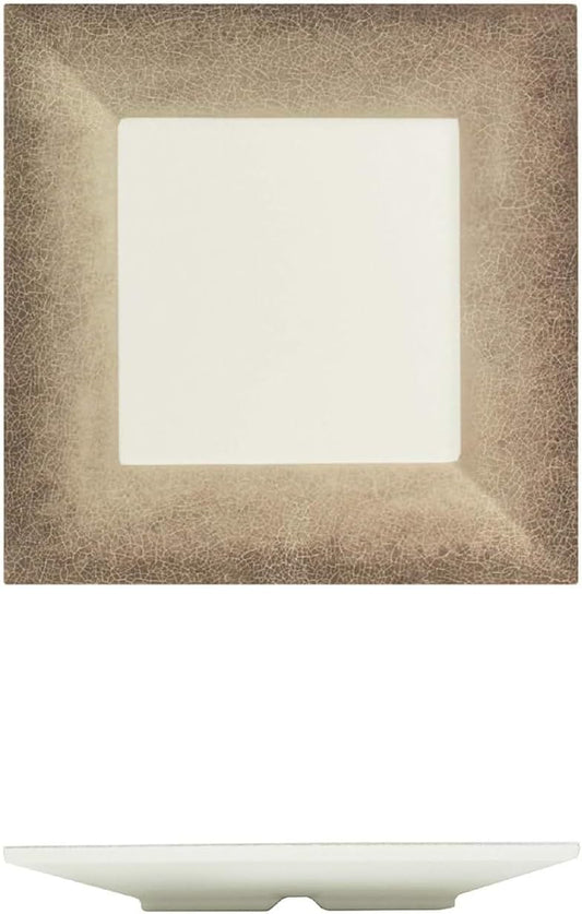 Square Dinner Plates Melamine - Dishwasher Safe Break-Resistant Reusable Plates Kitchen Plates Dinnerware Dishes Serving Plate for Home Kitchen Restaurant