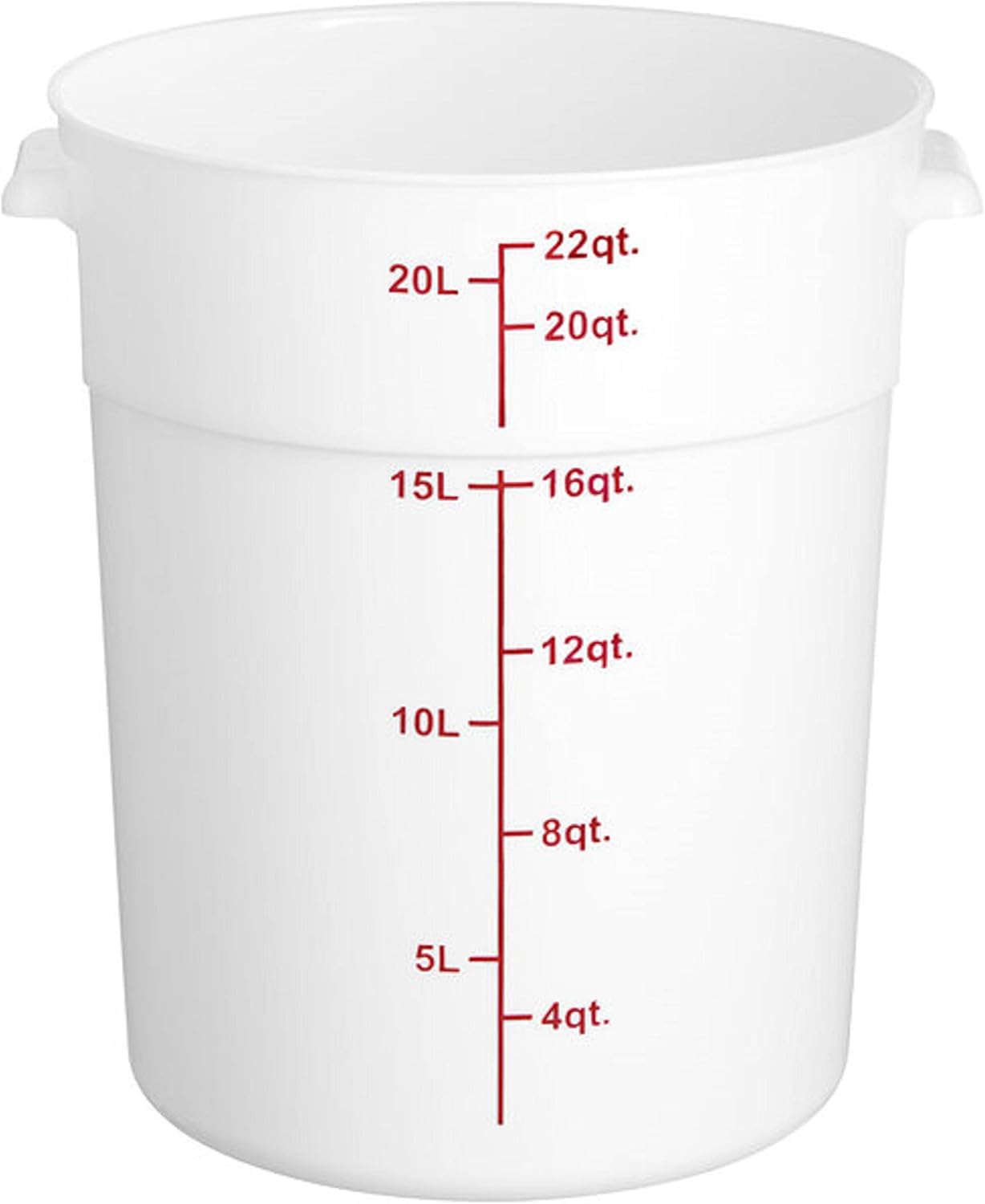 Round Food Storage Container Polypropylene - Commercial Food Storage Containers Meal Prep Containers Reusable Food Containers for Pantry Kitchen Storage Organization