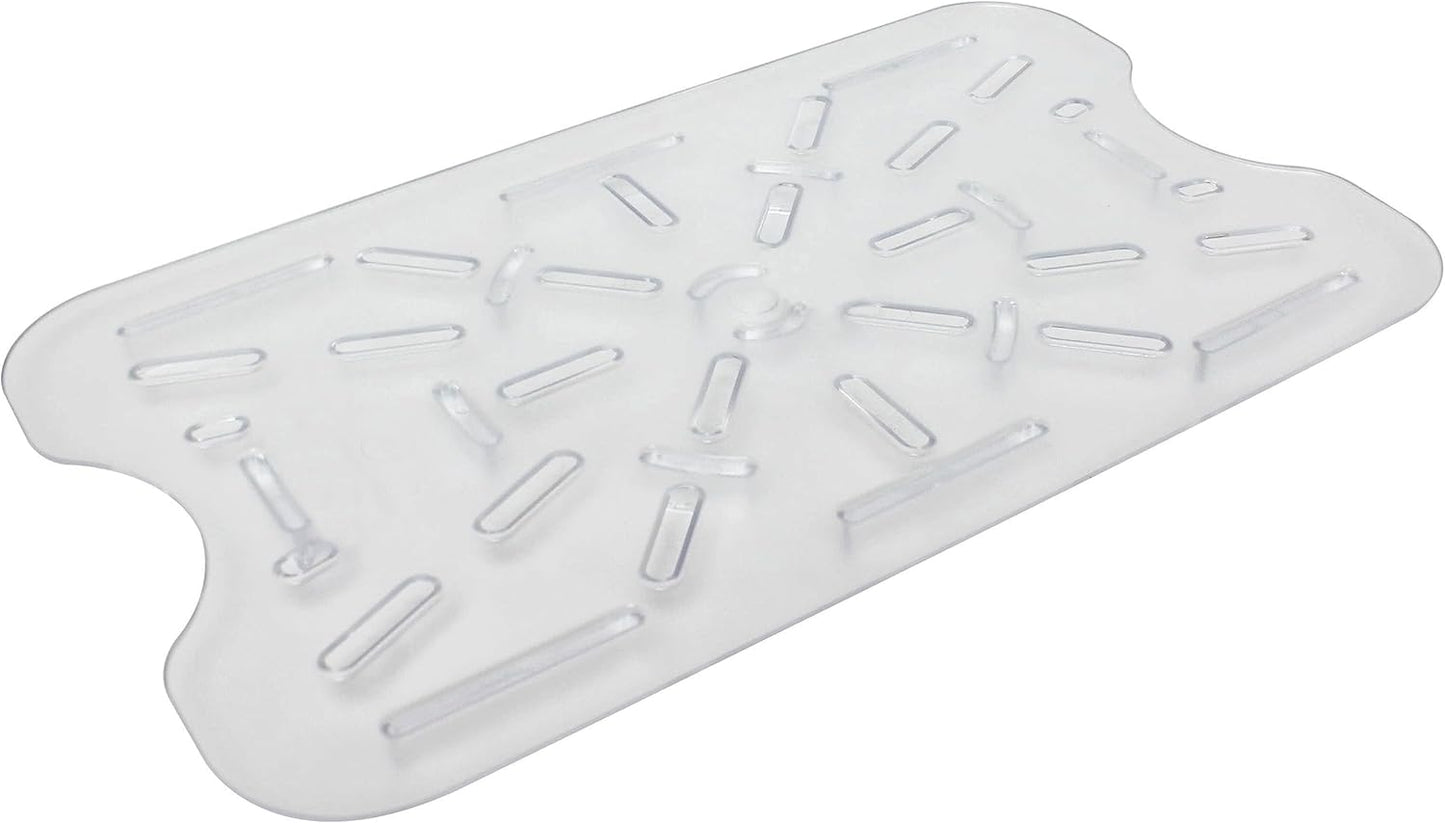 Food Storage Box Drain Shelf White Color- Food Storage Container Drain Shelf for Food Fruit Vegetables Sink Kitchen Restaurant Hotel Kitchen and Cafeteria