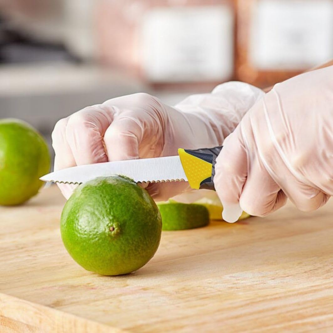 Blade Serrated Paring Knife German Steel with Soft-Grip Handles Set of 2- Fruit Knifes Razor Sharp Pairing Knives Kitchen Knives for Fruits Vegetables Home Kitchen Restaurants