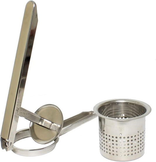 Stainless Steel Potato Ricer - Heavy Duty Stainless Steel Potato Masher and Ricer Kitchen Tool Press and Mash Kitchen Gadget For Perfect Mashed Potatoes