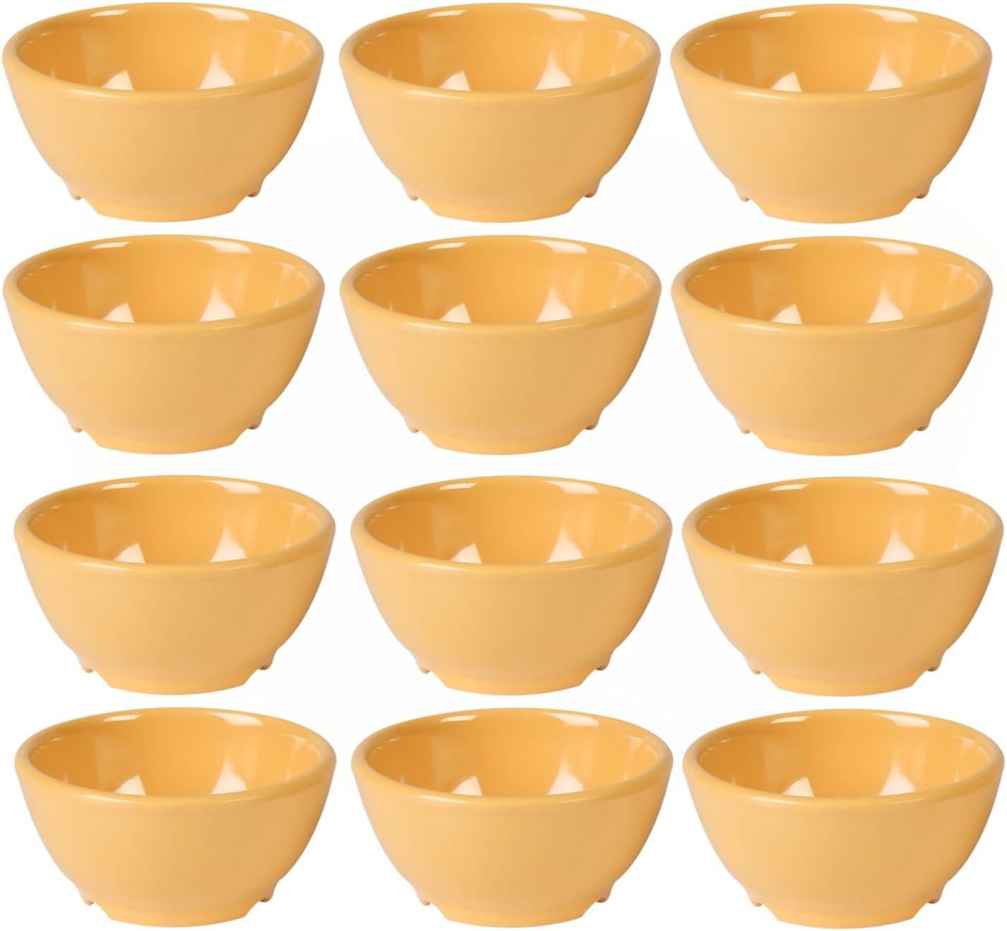 10 oz Soup Bowl Melamine Set of 12- Break-Resistant Dishwasher Safe Reusable Bowls Serving Soup Bowl Broth Cups Soup Bowls Ice Cream Dipping Sauce