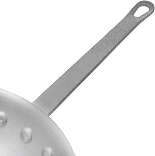 Aluminum Frying Pan with Plated Iron Riveted Handle - Mirror-Finish Skillet Cookware Egg Pan Omelet Pans Professional Cooking Pan Chefs Pan Dishwasher Safe