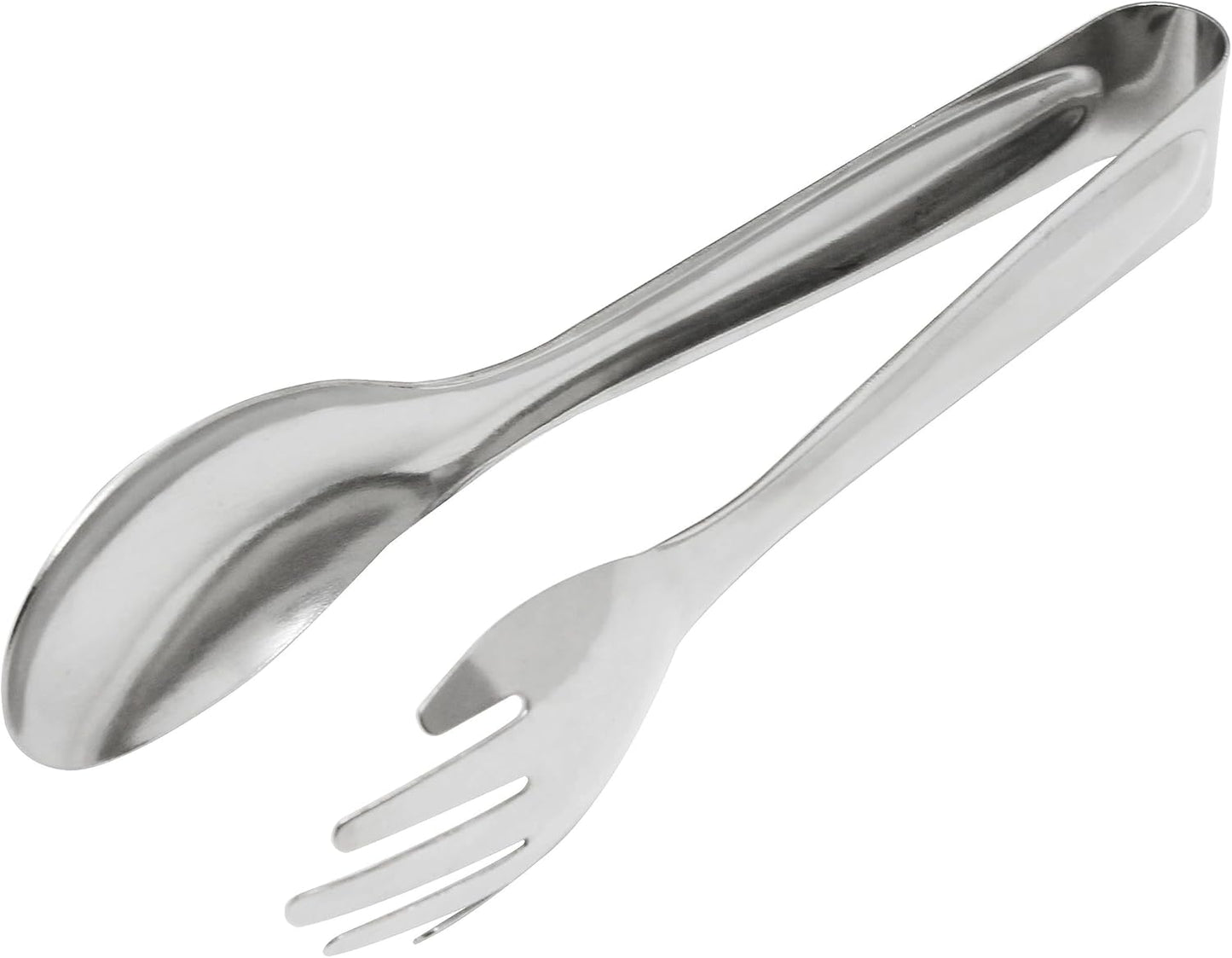 8" Stainless Steel Multi Serving Spoon- Metal Food Tongs Strong Grip Serving Utensils Serving Tongs for Grabbing Food Parties Catering Appetizer Tongs Tea Party Coffee Bar