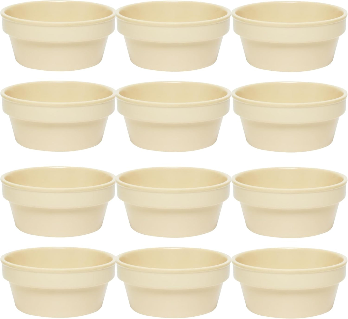 Sauce Cup/Ramekin Melamine Set of 12- Reusable Individual Round Condiments Cups Ramekins Dipping Sauce Cup Portion Dipping Sauce Kitchen Cups
