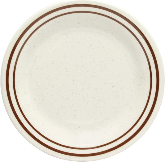 Arcadia Round Dinner Plates Melamine Set of 12- Dishwasher Safe Break-Resistant Reusable Plates Kitchen Plates Dinnerware Appetizer Plates Serving Plate
