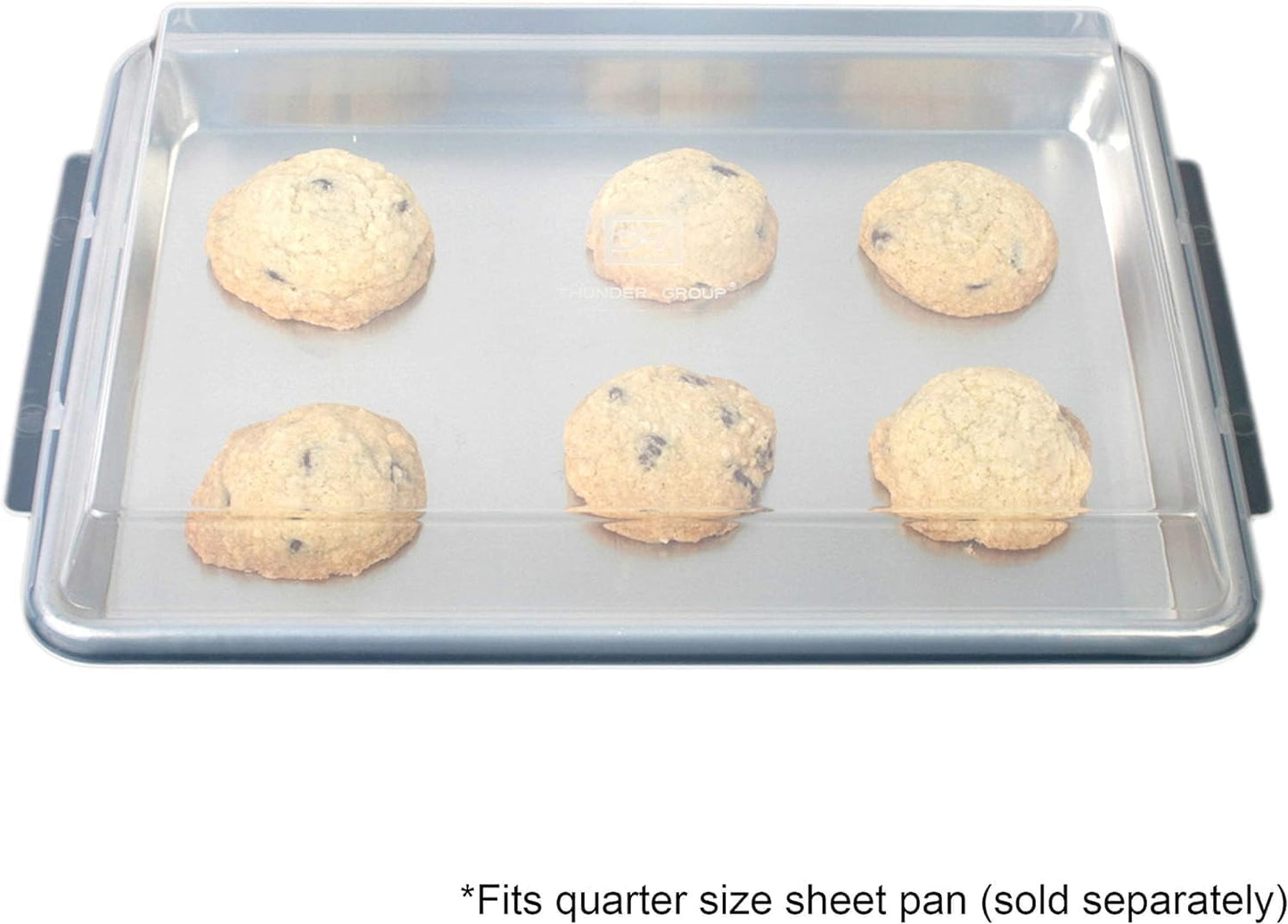 Set of 2 Polypropylene Sheet Pan Covers | Clear, Durable & Stackable Baking Tray Lids for Cookies, Cakes & Pastries | Ideal for Home, Bakeries & Restaurants