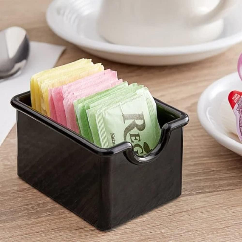 Set of 12 Sugar Packet Holder Plastic - Sugar Caddy Holder for Sweetener Packets Organizer Caddy for Coffee Bar Tea Bag Organizer for Table Restaurant Hotel