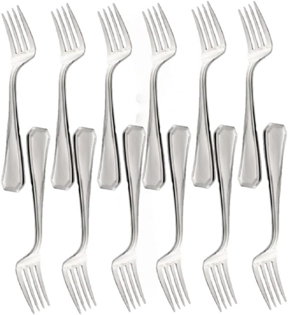 Wilshire Stainless Steel Set of 12- Stainless Steel Silverware Flatware Cutlery Kitchen Tableware Set for Home and Restaurant for Soup Spoons Round Spoons