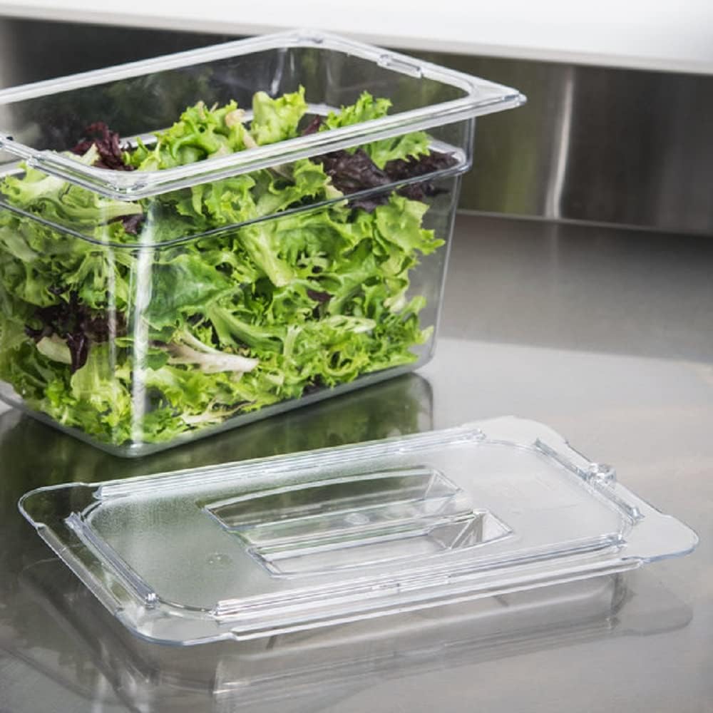 Solid Polycarbonate Food Pan Lid - Food Storage Container Cover Restaurant Commercial Hotel Pans Cover for Food Prep Fruits Vegetables Beans Corns