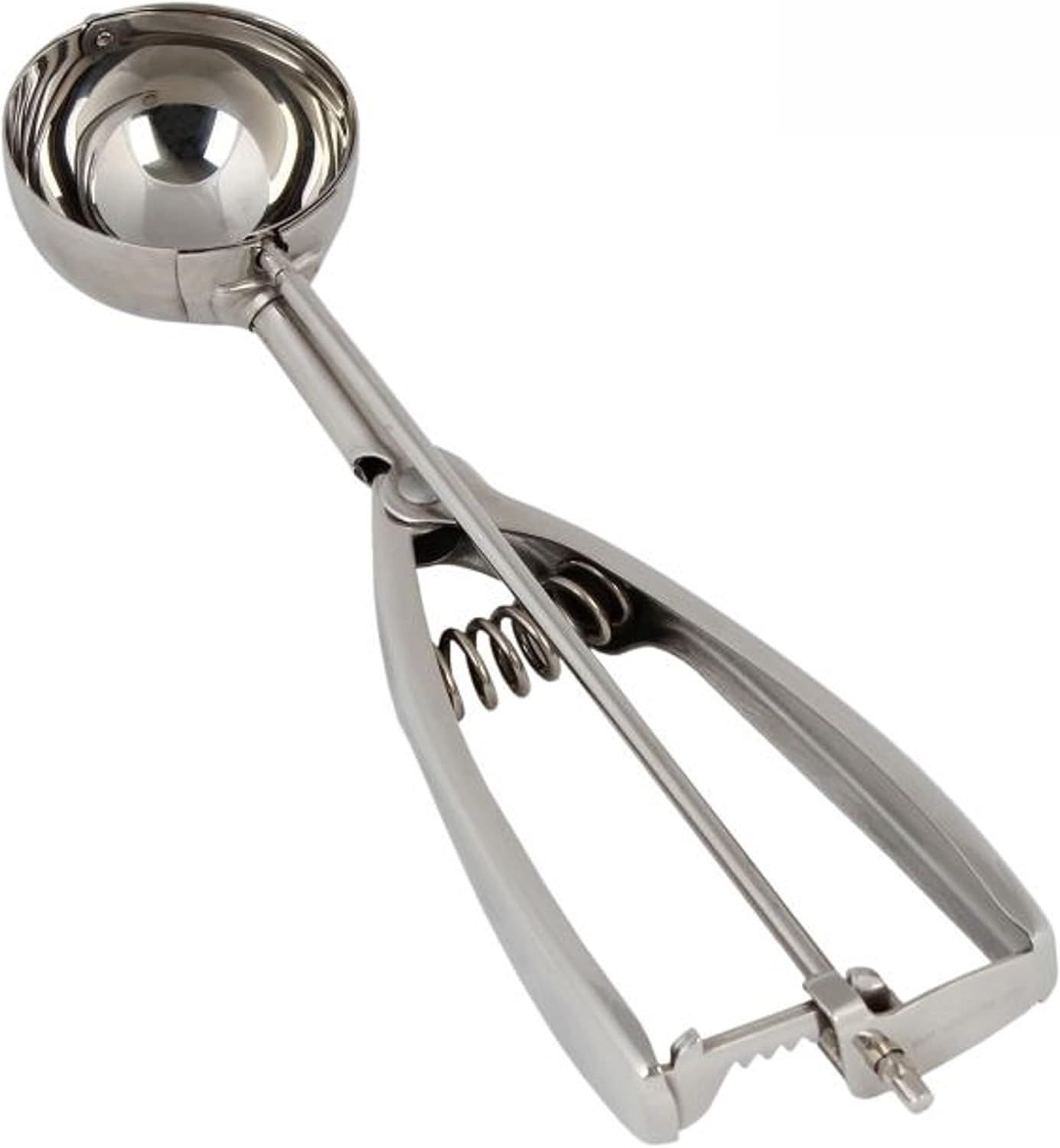 Oval Portion Scoop Disher with Twin Grip Handle Stainless Steel- Cookie Scooper for Baking Cookie Scoops For Portion Control Scoop Cookie Dough Cupcake Batter Ice Cream
