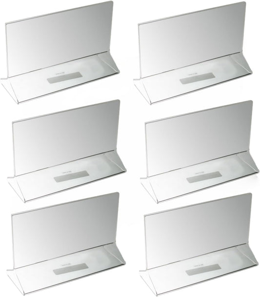 Acrylic Menu Sign Photo Table Holders Clear - Upright Table Desk Displays Double Sided Table Menu Stands Picture Frames for Wedding Table Numbers Restaurant Signs