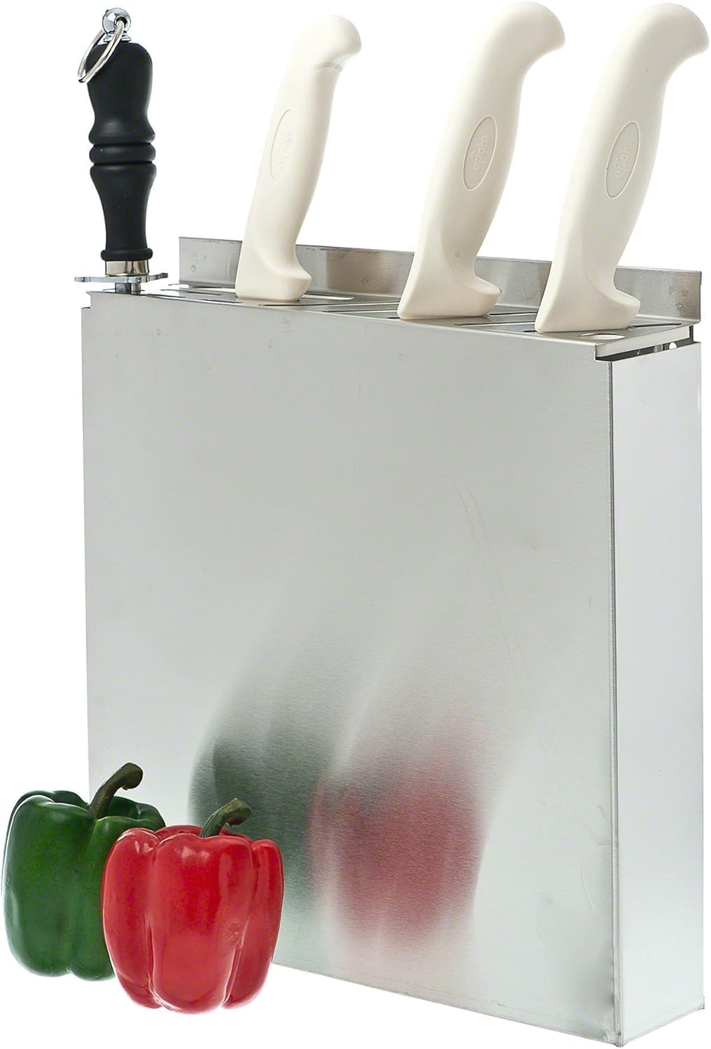 13" x 12" x 2-1/2" Stainless Steel Knife Rack Fits Assorted Sized Knives -Multifunctional Storage Knife Holder Knife Rack Kitchen Tools Holder Knife Storage Organizer