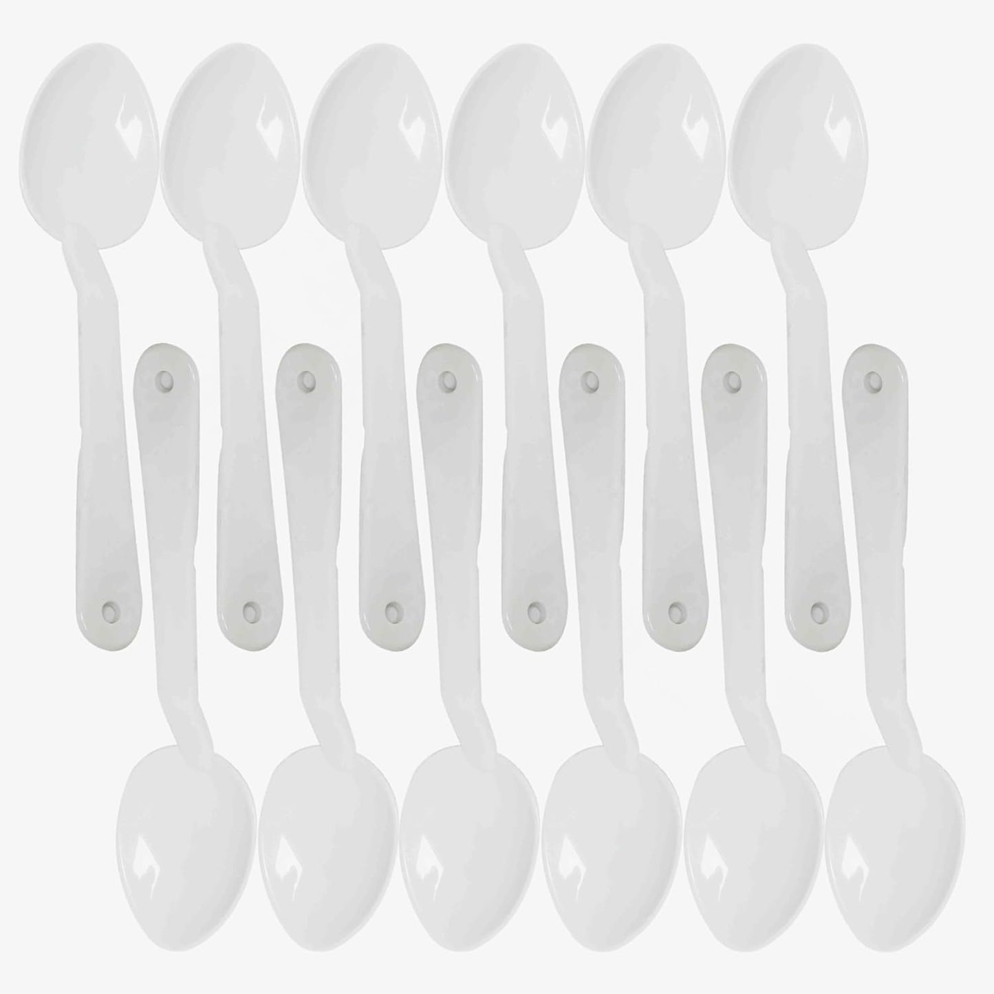 Serving Spoon Polycarbonate Set of 12- Catering Spoons Large Serving Spoons Utensils for Buffet Banquet Flatware Kitchen Basics Serving