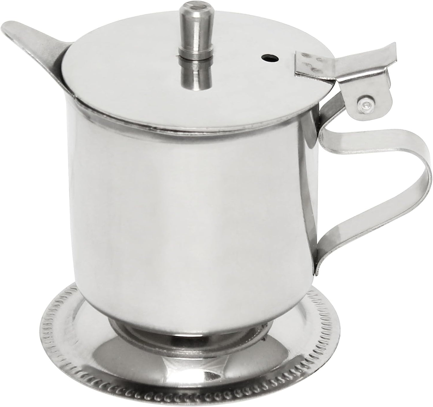 5 oz Stainless Steel Footed Creamer Set of 2- for Serving Milk Coffee Cream Maple Syrup Sugar Espresso Machine Milk Pitcher Creamer Pitcher for Restaurant Cafes Home
