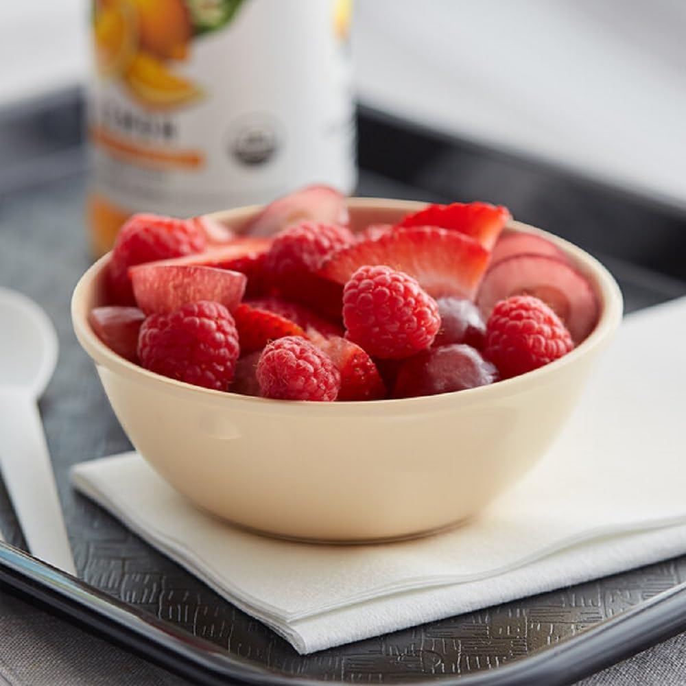 Nappie Bowl Melamine Set of 12- Dishwasher Safe Break-Resistant Reusable Bowls Serving Soup Bowl Broth Cups Soup Bowls Ice Cream Dipping Sauce
