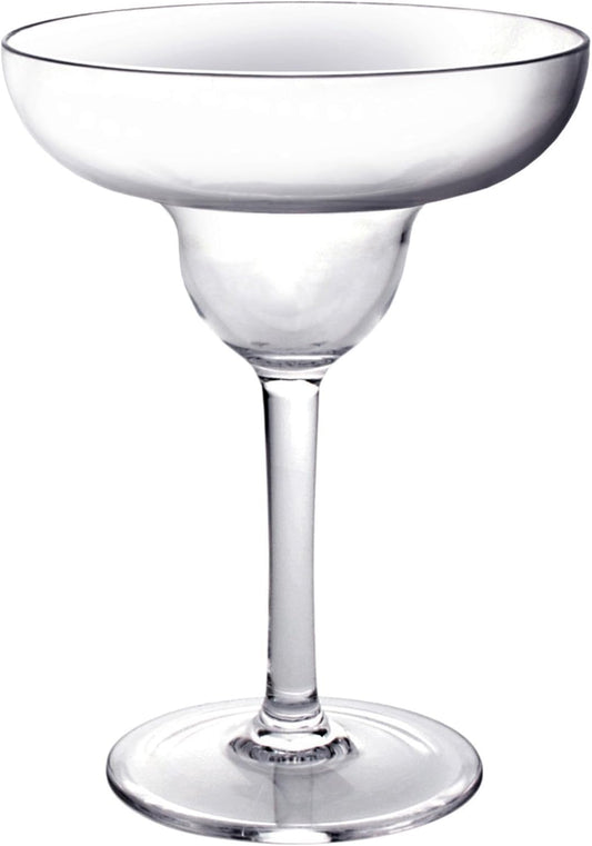 Margarita Glass Polycarbonate Clear Color- Stemware Beverage Plastic Drinking Glass Margarita Cup Martini Frozen Daiquiri Frozen Cocktail Glass