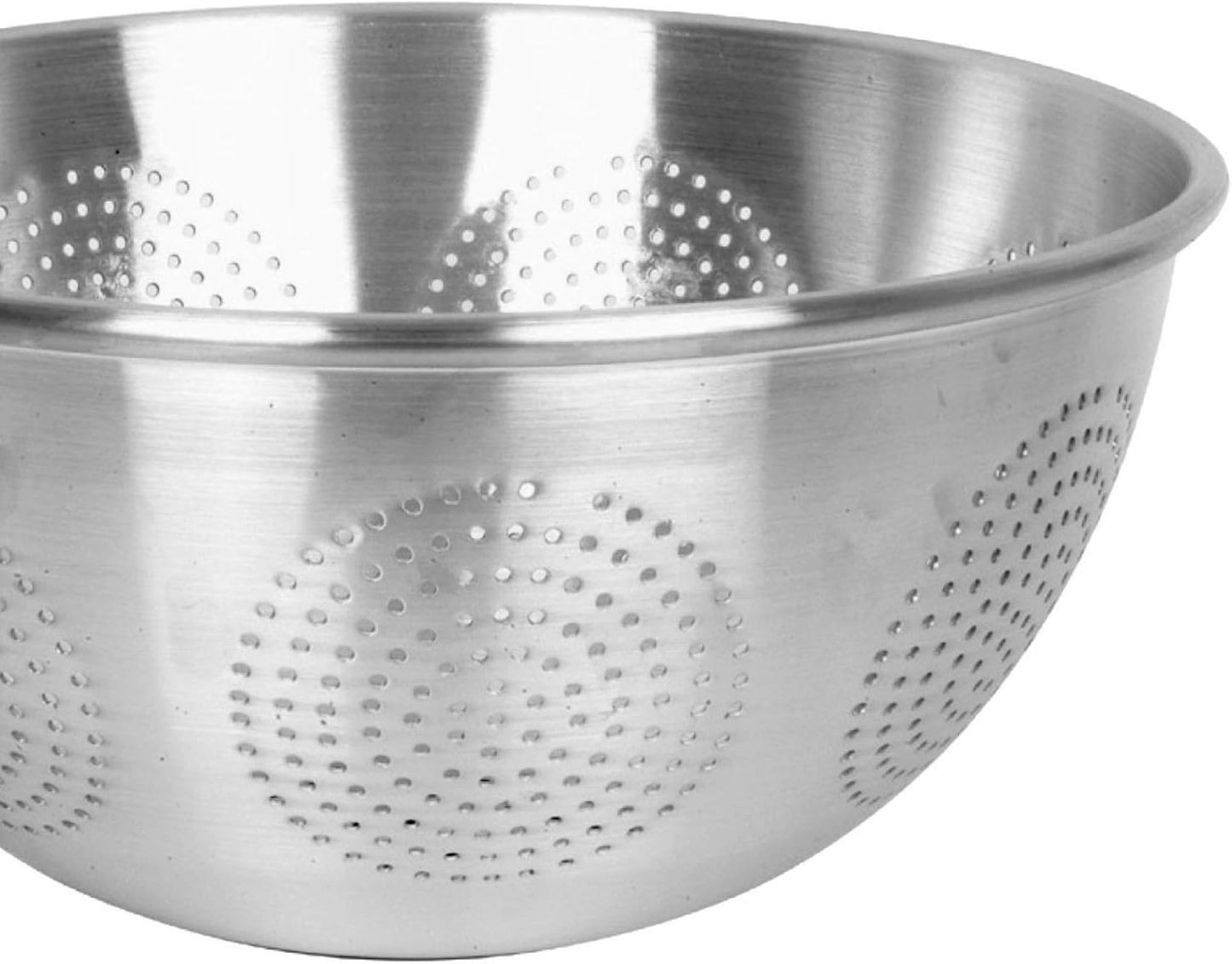 Heavy-Duty Colander Aluminum - Wash Vegetables and Fruits Drain Cooked Pasta Strainer for Pasta Spaghetti Berry Veggies Fruits Noodles Salads