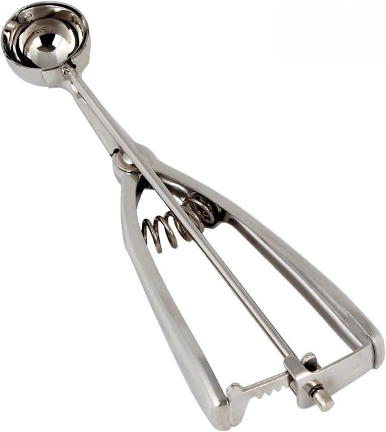 Oval Portion Scoop Disher with Twin Grip Handle Stainless Steel- Cookie Scooper for Baking Cookie Scoops For Portion Control Scoop Cookie Dough Cupcake Batter Ice Cream