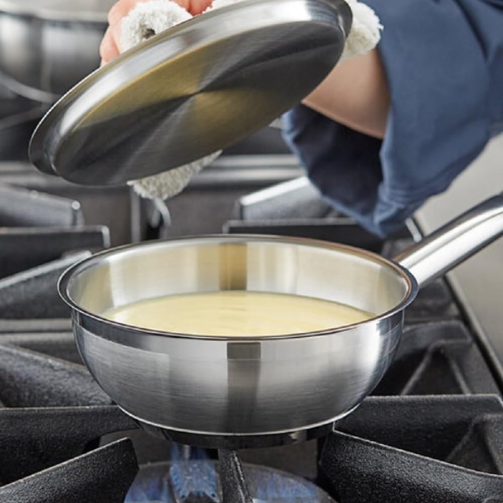 7-1/4” Stainless Steel Pot with Lid- Stock Pot Soup Pot Cooking Pot Casserole Dish with Lid Cookware Multipurpose Cookware Pot for Soup Pot Sauce pot Stew Pot Simmering Pot