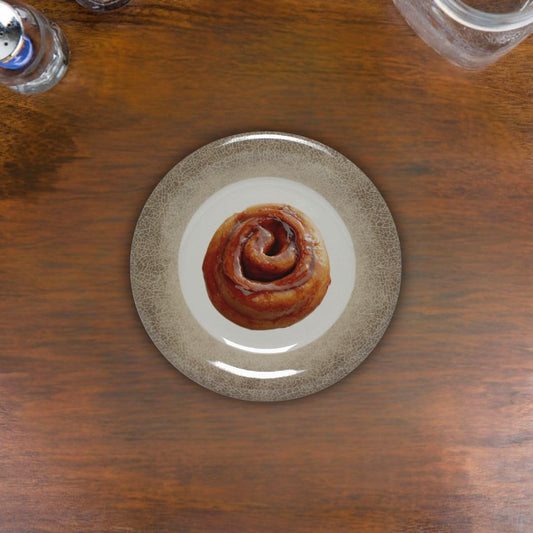 Jazz Round Dinner Plates Wide Rim Melamine Set of 12- Dishwasher Safe Break-Resistant Reusable Plates Kitchen Plates Dinnerware Dishes for Kitchen