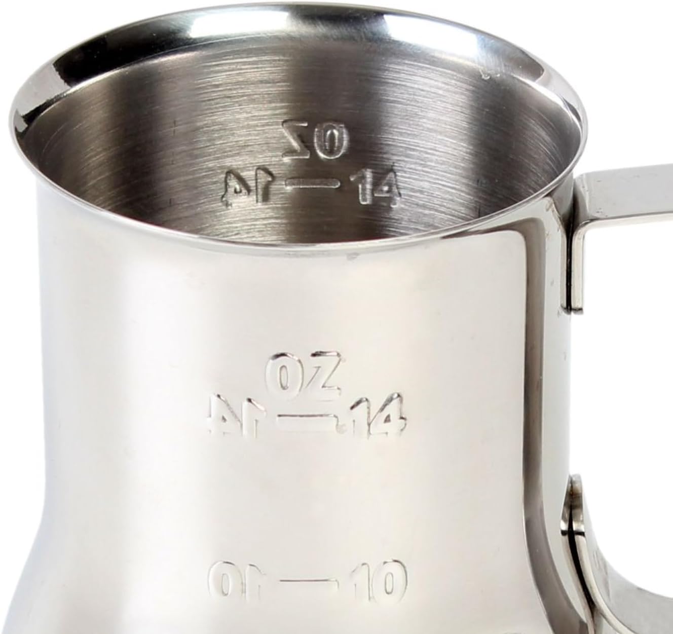 Stainless Steel Espresso Milk Steaming Pitcher with Measuring Scale- Steaming Pitcher Coffee Bar Cappuccino Barista Tools Milk Jug Steamer Frother Cup