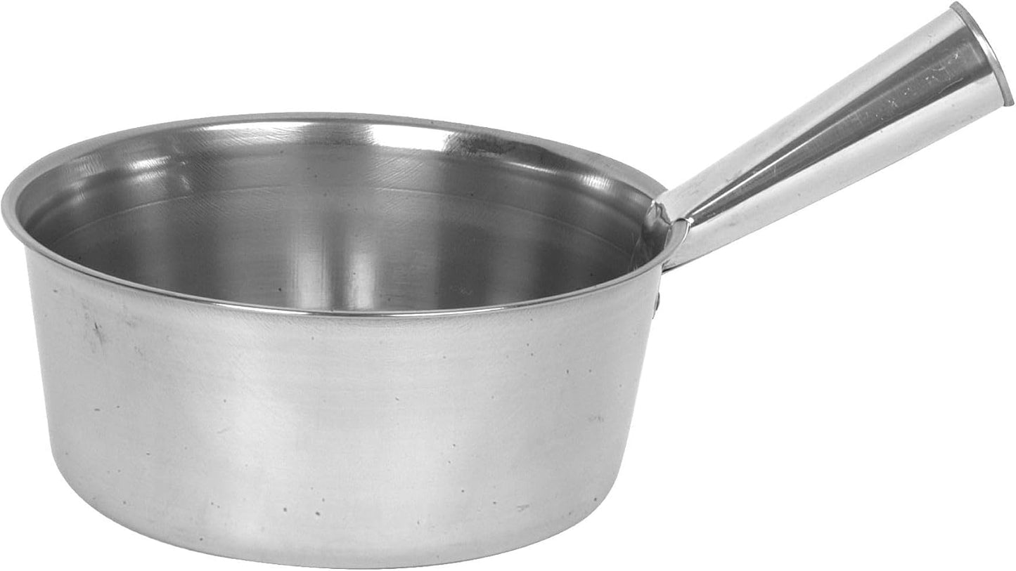 2 Quart Water Ladle Stainless Steel Body with Welded Handle- Steel Dipper Water Ladle Soup Ladle Spoon Long Handle Water Scoop Cup Household Accessories Home Kitchen