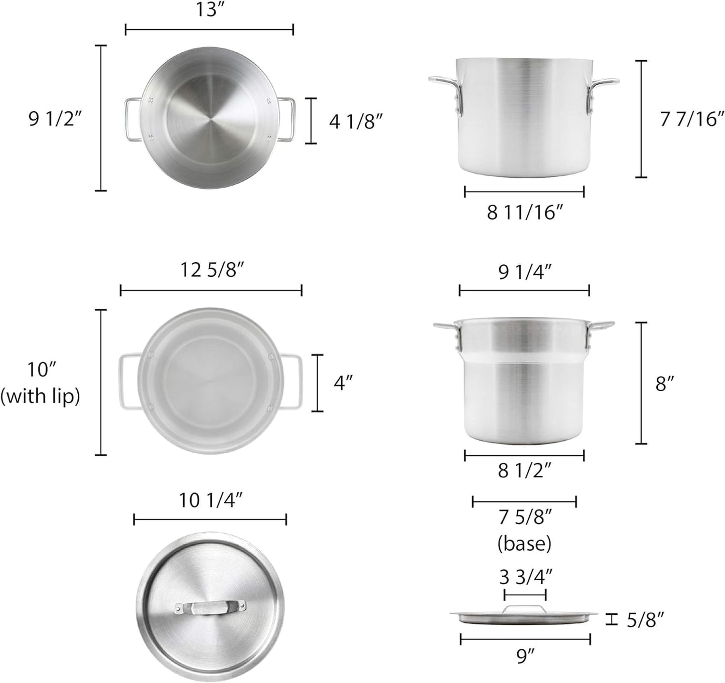 Stainless Steel Double Boiler Steam Melting Pot Cookware Stainless Steel Double Boiler Pot for Melting Chocolate Candy Butter and Cheese Dishwasher & Oven Safe