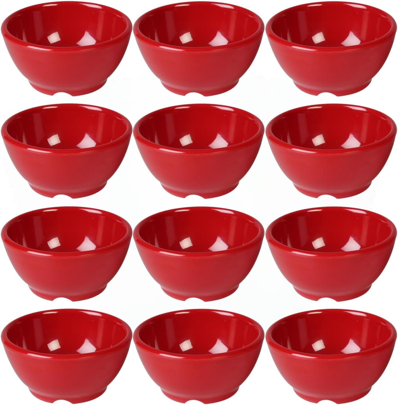 10 oz Soup Bowl Melamine Set of 12- Break-Resistant Dishwasher Safe Reusable Bowls Serving Soup Bowl Broth Cups Soup Bowls Ice Cream Dipping Sauce
