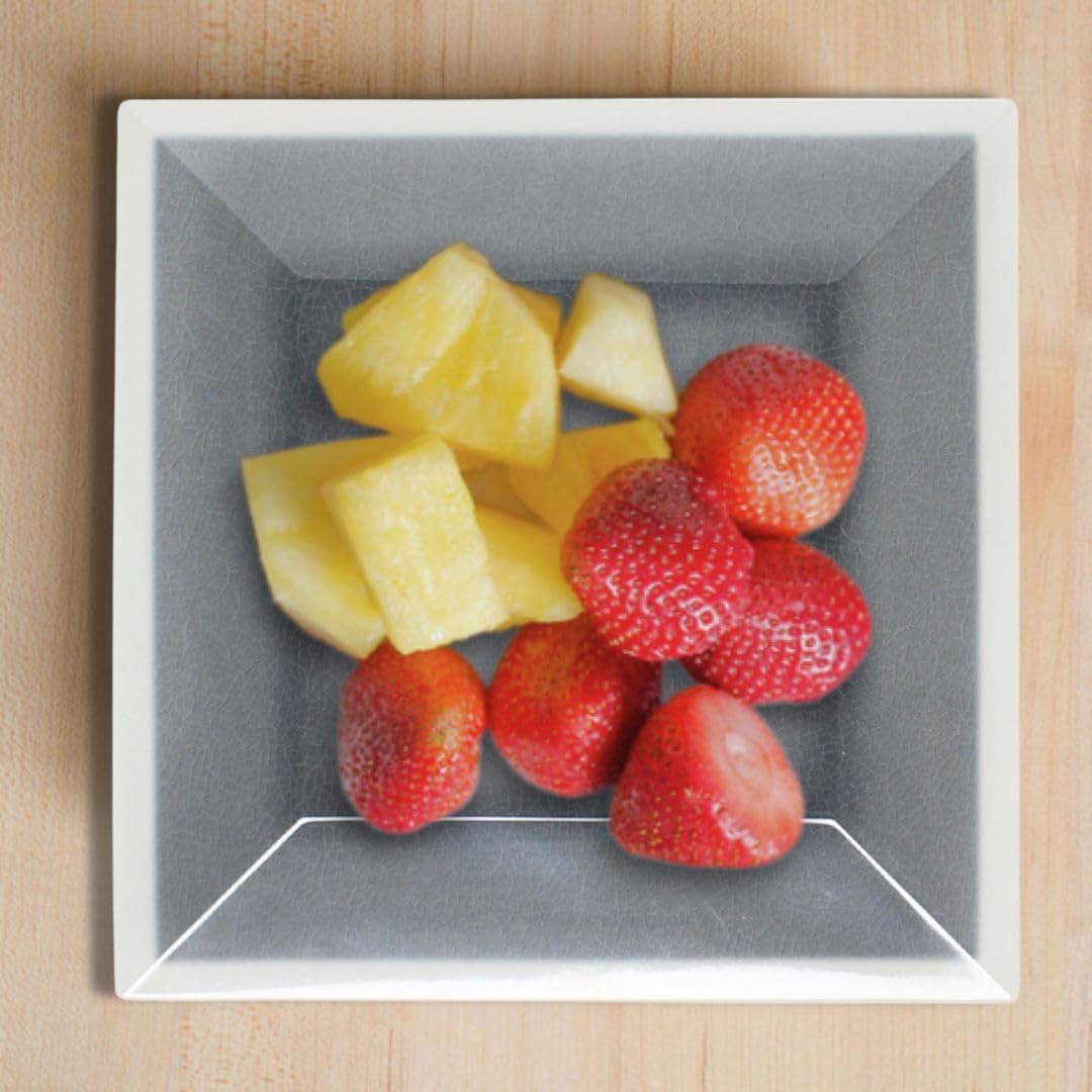 Square Dinner Plates Melamine - Dishwasher Safe Break-Resistant Reusable Plates Kitchen Plates Dinnerware Dishes Serving Plate for Home Kitchen Restaurant