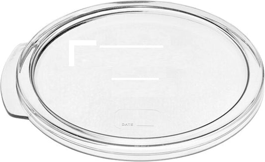 Clear Round Container Lid for Round Polycarbonate Food Storage Container for Food Storage Container Meal Prep Containers Reusable Kitchen Organization