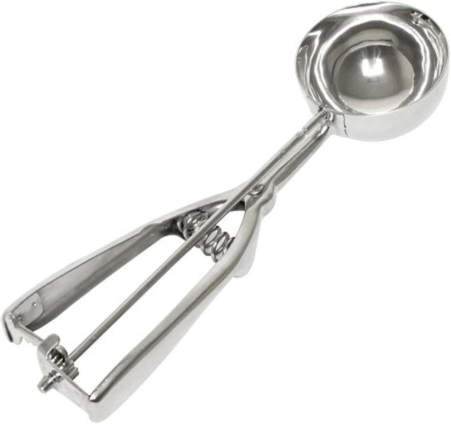Oval Portion Scoop Disher with Twin Grip Handle Stainless Steel- Cookie Scooper for Baking Cookie Scoops For Portion Control Scoop Cookie Dough Cupcake Batter Ice Cream