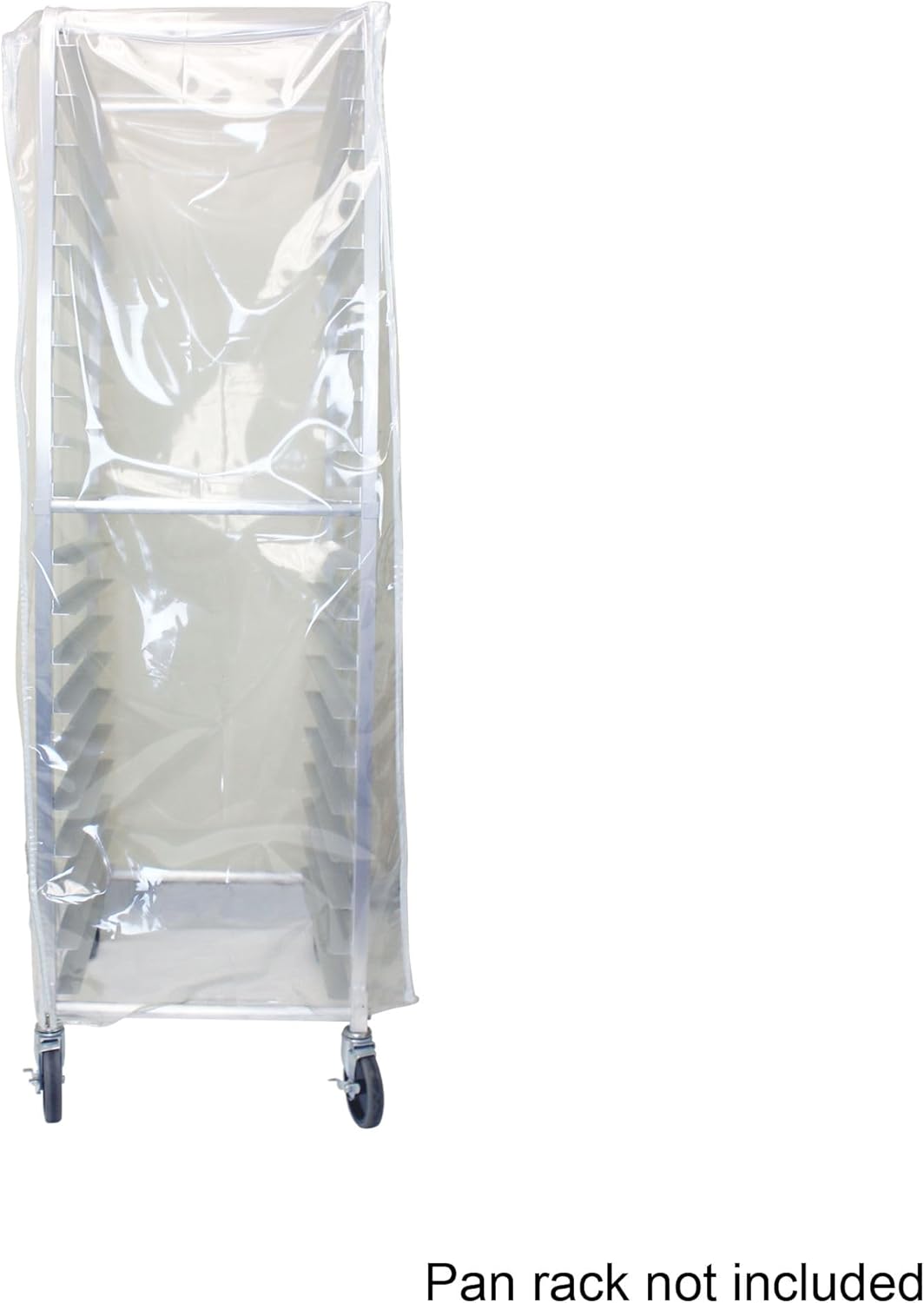 Durable Clear Plastic Cover for 20 Tier Bun Pan Sheet Rack 28 x 23 x 61 - Heavy Duty Plastic Sheet Pan Rack Cover with Zippers Sheet Pan Rack Cover for Home Kitchen Restaurant Bakery