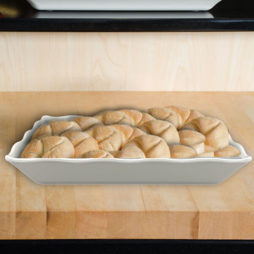 Rectangular Serving Melamine Tray - Dishwasher Safe Break-Resistant Reusable Serving Platter Plates Kitchen Plates Dinnerware Appetizer Plates