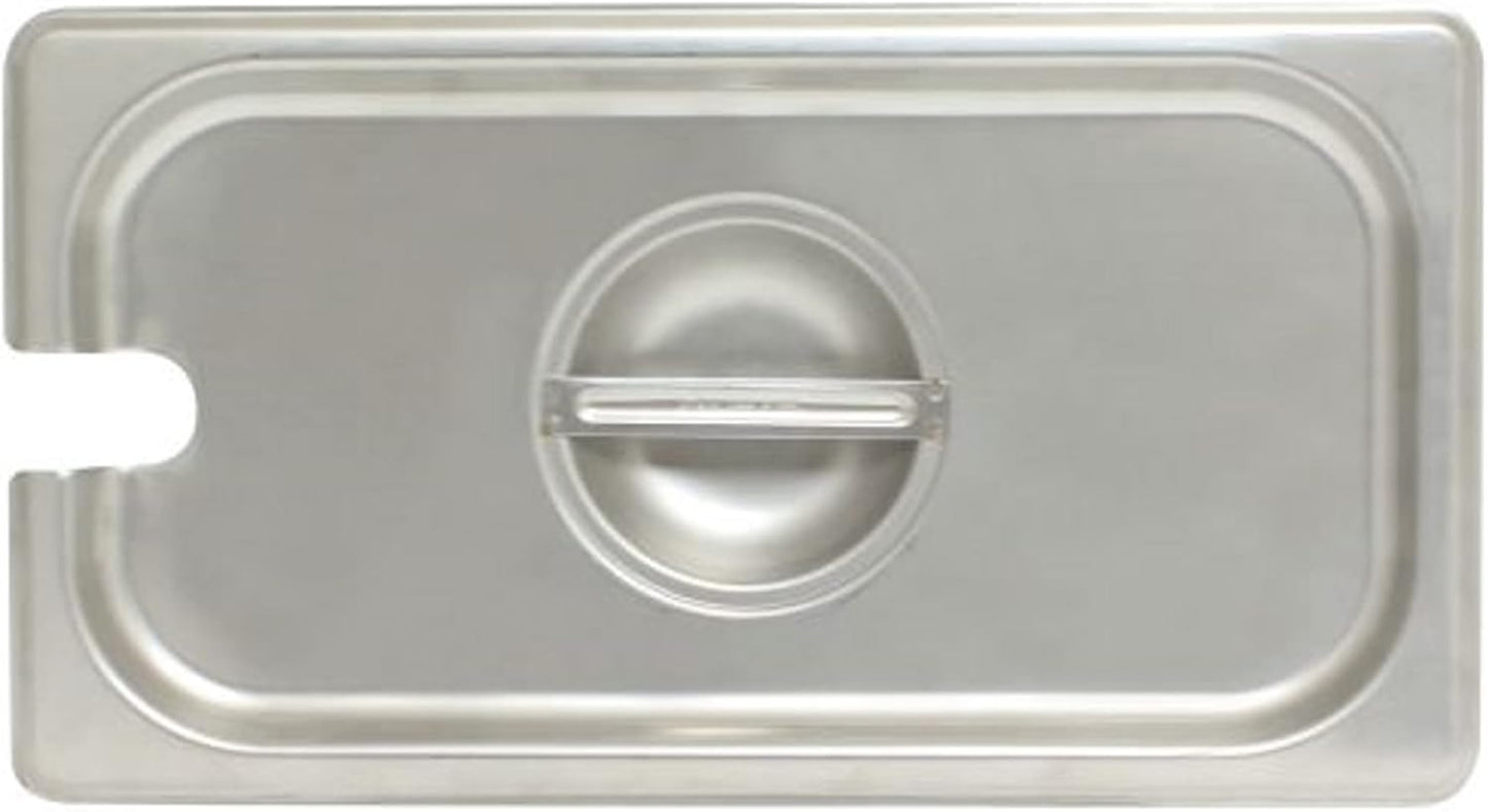 Stainless Steel Anti-Jamming Steam Pan Cover 24 Gauge- Chafing Anti-Jam Steam Table Pan Lid Catering Metal Food Pan Cover for Restaurant Family Events Personal Catering