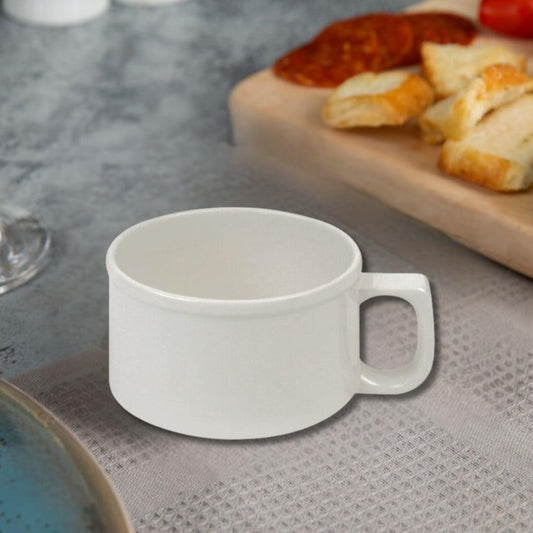 10 oz Soup Mug Melamine Set of 12- Dishwasher Safe Break-Resistant Coffee Cup Set Reusable Plastic Mug for Soups Latte Cappuccino Cocoa Hot Tea Home Cafe Restaurants