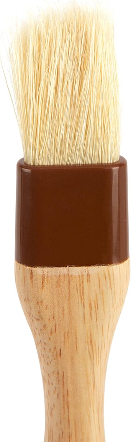 Pastry Brush Bristles with Wooden Handle - Basting Pastry Brush Culinary Oil Brush for Barbecue Butter Grill BBQ Sauce Baster Marinade Kitchen Food Cooking Brush