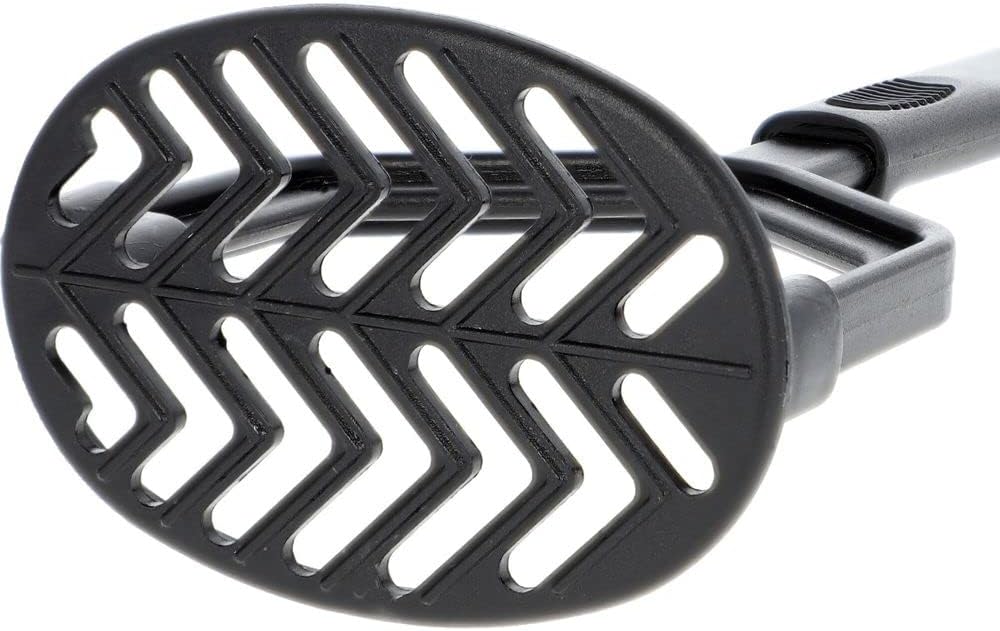 9 1/2” Potato Masher High-Heat Nylon & Polypropylene Handle Black Color- Heat Resistant up to 410°F Food Masher Utensil Hand Masher Vegetables for Potato, Guacamole Fruits
