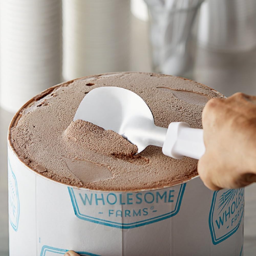 Ice Cream Spade Stainless Steel Blade Plastic Handle- Ice Cream Scooper Heavy Duty Ice Cream Spade Great for Spooning Frozen Hard Gelato Sorbet Cookie Dough