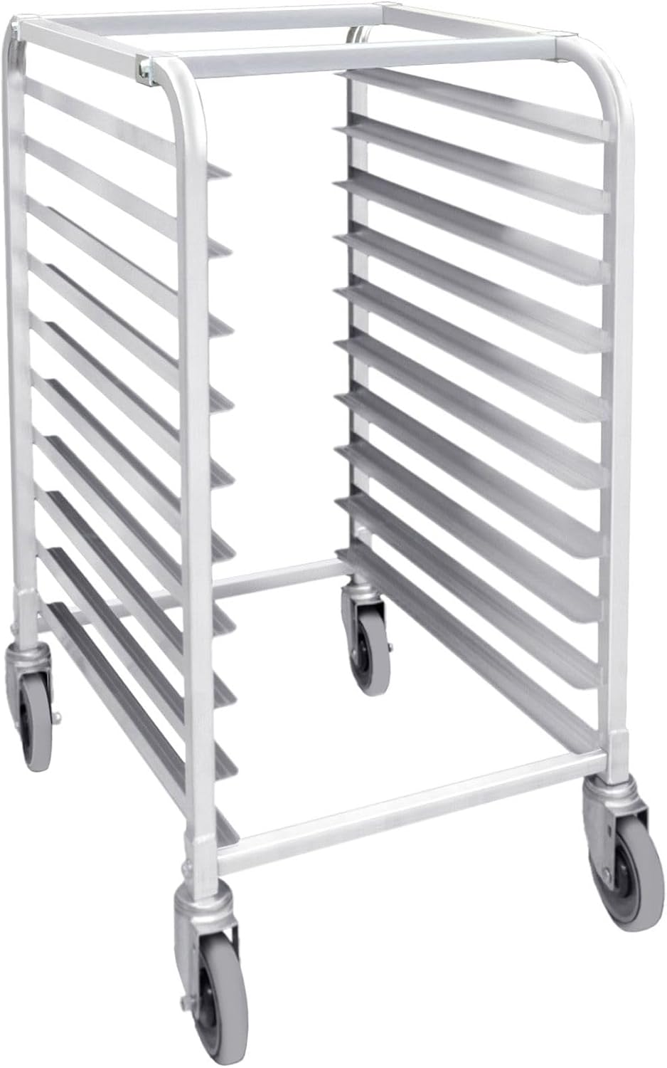 Aluminium Sheet Pan/Bun Pan Rack - Full or Half Size Sheet Pan Rack with Locking Wheels Bakery Rack for Kitchen Baking Equipment Restaurant Pizzeria