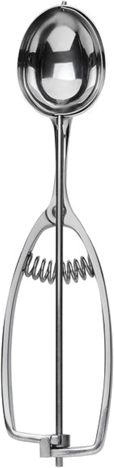 Oval Portion Scoop Disher with Twin Grip Handle Stainless Steel- Cookie Scooper for Baking Cookie Scoops For Portion Control Scoop Cookie Dough Cupcake Batter Ice Cream